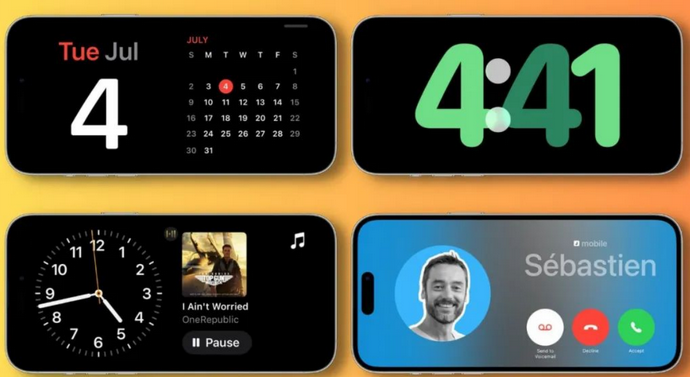 西藏苹果手机维修分享iOS17横屏充电待机显示有什么好处 