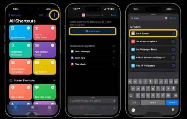 西藏苹果14锁屏维修店分享iPhone14升级iOS16.4后如何创建锁屏快捷方式 