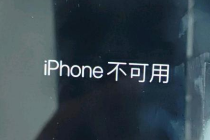 西藏苹果服务网点分享锁屏界面显示“iPhone 不可用”如何解决 